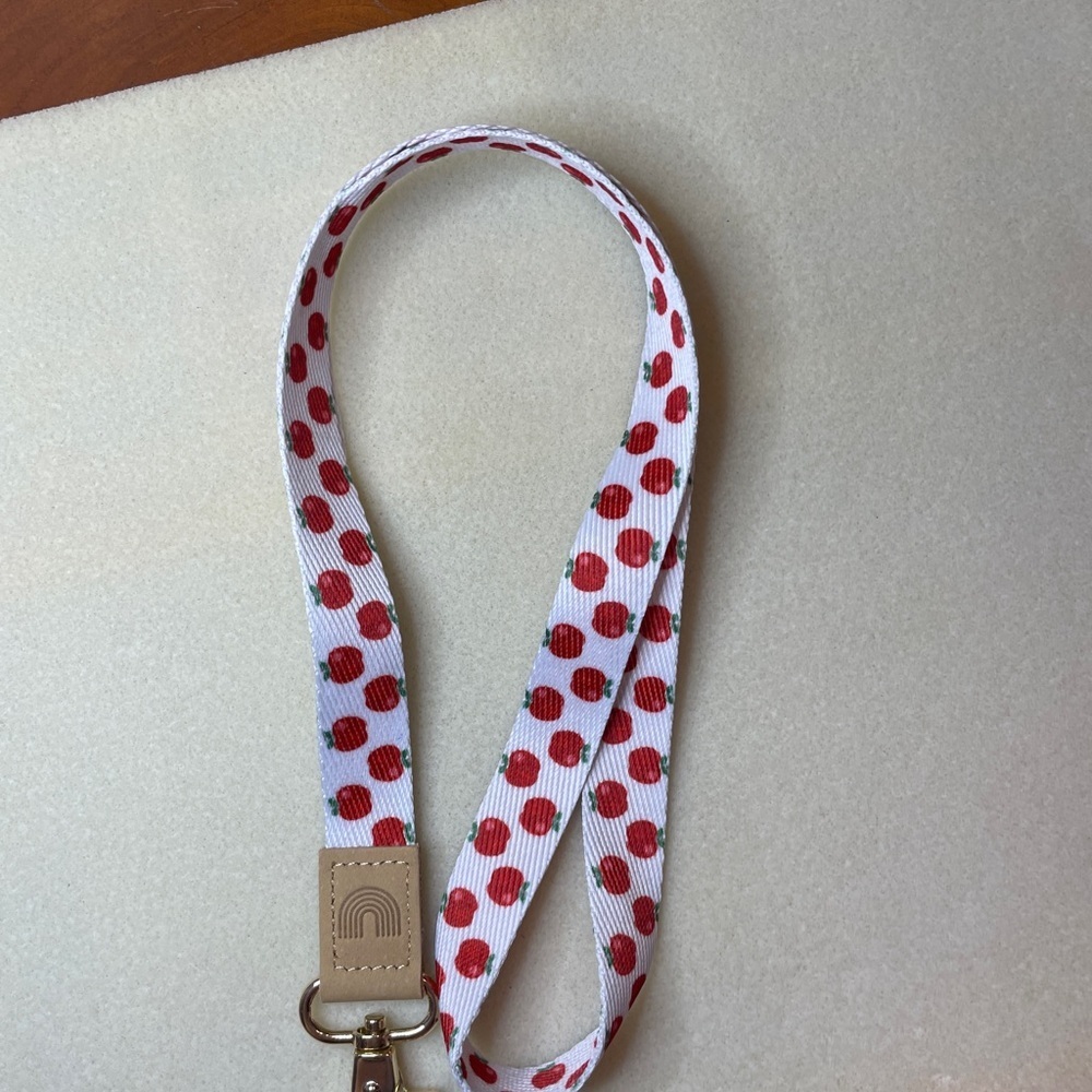 Red Apple Lanyard